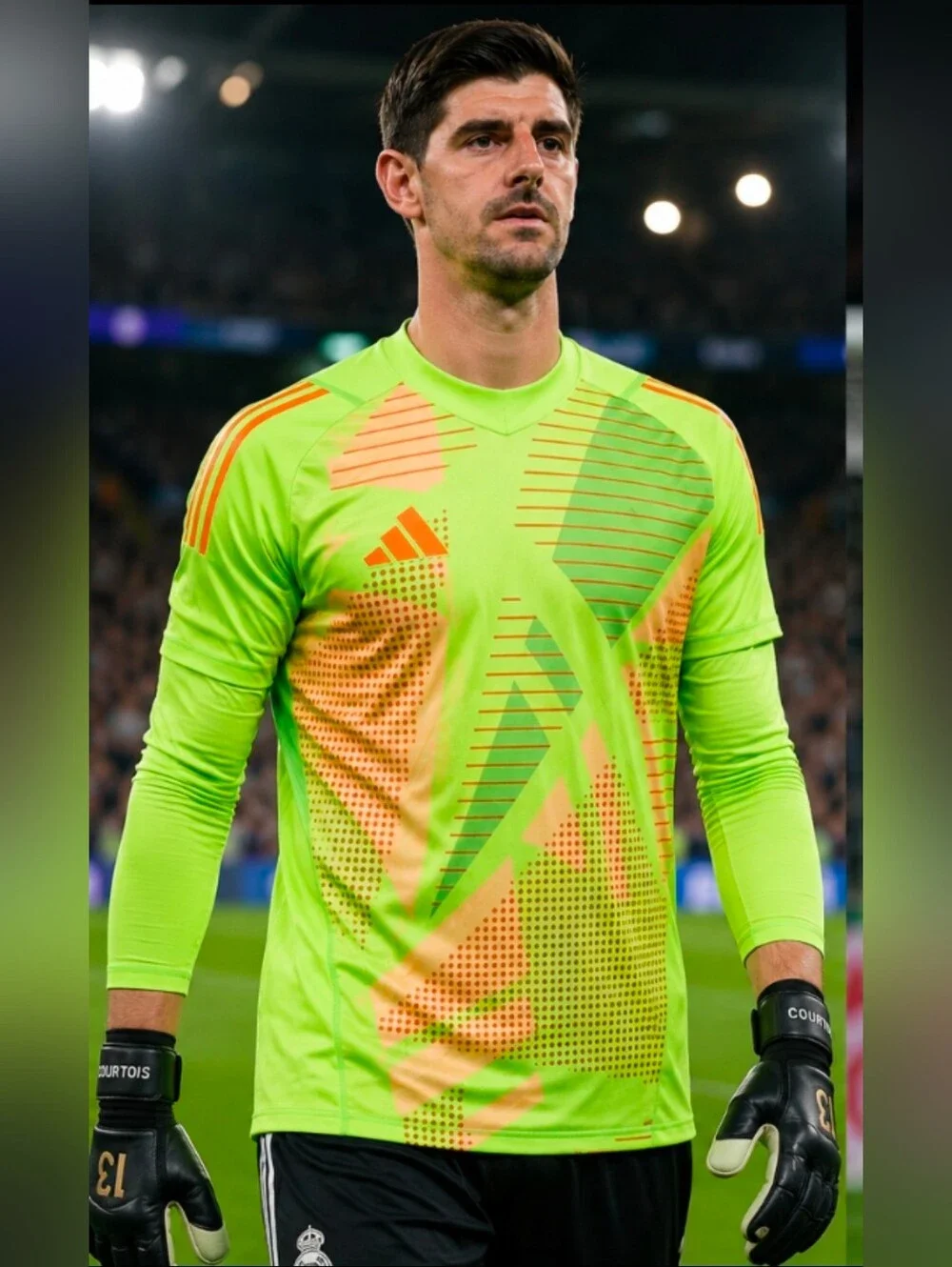 New Adidas Tiro 24 Pro Long Sleeve Goalkeeper Football Yellow Large Jersey $120